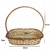 Cesta Para Presente de Vime Oval com Alça 32x20x7cm - loja online