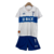 Kit Infantil Universidad Católica I Under Armour 23/24 - Branco com detalhes em azul e vermelho