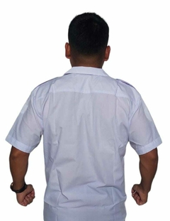 CAMISA BLANCA CON CHARRATERAS MANGA CORTA MASCULINO PSA en internet