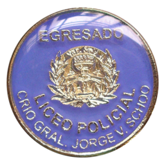 PBA-212/1 Pin Egresado Liceo Policial c/resina