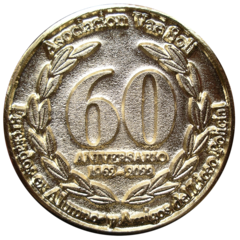 PBA-337 Dorso Moneda Vae Soli 60 años, oro