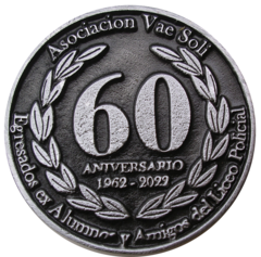 PBA-337/1 dorso Moneda Vae Soli 60 años, plata vieja