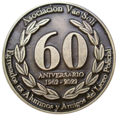 PBA-337/2 dorso Moneda Vae Soli 60 años, bronce viejo