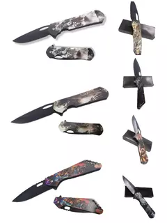 CUCHILLO ESTAMPADO PLEGABLE VARIOS MODELOS (199) - Proveeduria Guemes