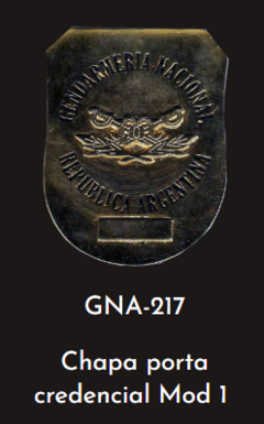 GNA 217 - CHAPA PORTA CREDENCIAL MOD 1