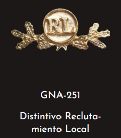 GNA 251 - DISTINTIVO RECLUTAMIENTO LOCAL