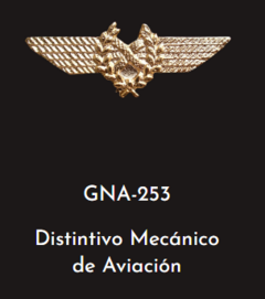 GNA 253 - DISTINTIVO MECANICO DE AVIACION