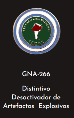 GNA 266 - DISTINTIVO DESACTIVADOR DE ARTEFACTOS EXPLOSIVOS