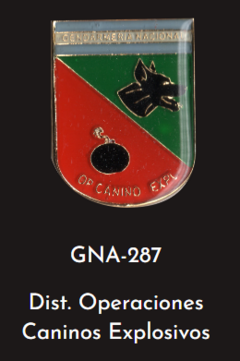 GNA 287 - DISTINTIVO OPERACIONES CANINOS EXPLOSIVOS