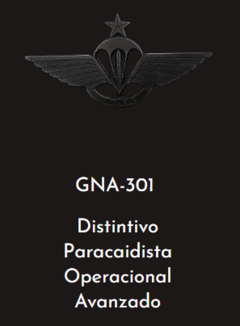 GNA 301 - DISTINTIVO PARACAIDISTA OPERACIONAL AVANZADO