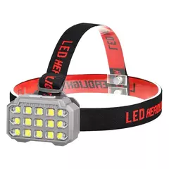 LINTERNA MINERA RECARGABLE 15 LED (SQ-818)