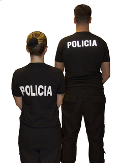 REMERA POLICIA NEGRA - comprar online