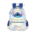 Mochila Costas Stitch Prata Holografica Original Lançamento