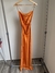 Vestido naranja espalda descubierta - comprar online