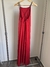 Vestido rojo con tiras cruzadas - tienda online