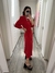 Vestido rojo cruzado Uma - comprar online