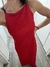 Vestido rojo con tiras cruzadas - comprar online