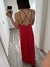 Vestido rojo con tiras cruzadas en internet