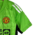 Imagem do Kit Infantil Manchester United Goleiro Adidas 23/24 - Verde com detalhes em preto