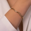 BRACELETE ONDULADO LISO FINO (016135)