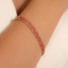 PULSEIRA TRIPLA RIVIERA PINK (018823)