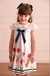 Vestido com babados estampa de flores - comprar online