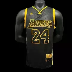 Camisa LAKERS Kobe#24 2023/2024 Preta com Amarelo