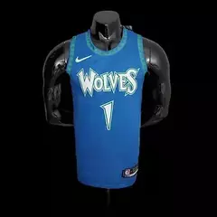 CAMISA WOLVES EDWARDS#1 75 ANOS