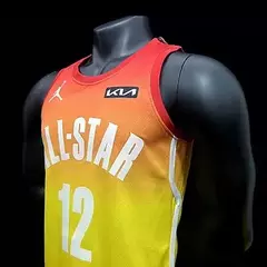 CAMISA ALL STAR MORANT#12 LARANJA AMARELO 2022 na internet