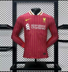 Camisa Liverpool 2024/2025 Home Masculina Manga Longa.