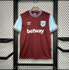 Camisa West Ham 2024/2025 Masculina Home Umbro