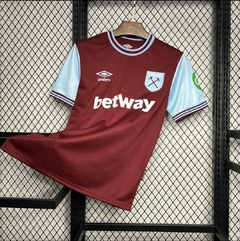 Camisa West Ham 2024/2025 Masculina Home Umbro na internet