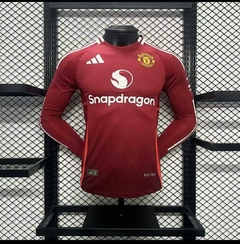 Camisa Manchester United 2024/2025 Manga Longa Masculina Adidas