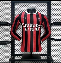 Camisa Milan 2024/2025 Home Masculina Manga Longa