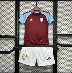 Kit Infantil Aston Villa 2024/2025 Adidas