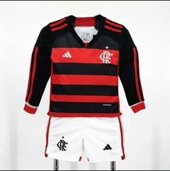 Kit Infantil Flamengo 24/25 Adidas Manga Longa