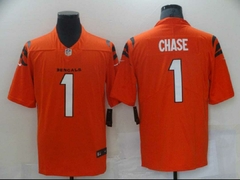 Camisa Cincinnati Bengals Chase 1 Game Road Masculina - Laranja+Preto - comprar online