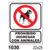 Cartel prohibido ingresar con animales