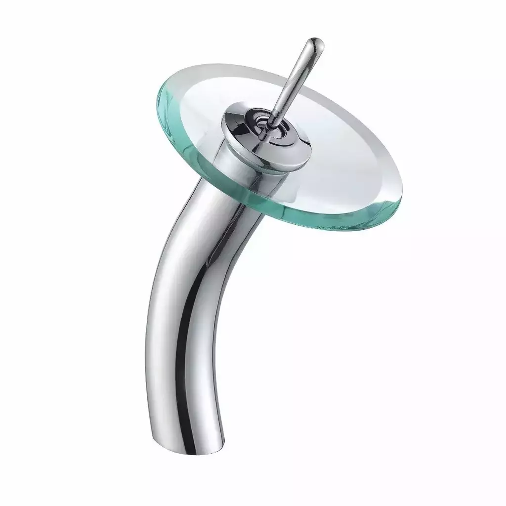 Griferia Monocomando Cascada Vidrio Transparente RORY