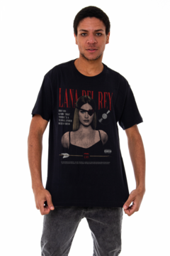 CAMISETA KOROVA VINTONE LANA DEL REY 90S(LF) PRETA - comprar online