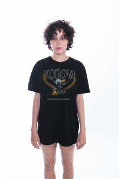 CAMISETA KOROVA VINTONE REBIRTH (LF) PRETA - Korova