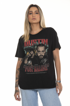 CAMISETA KOROVA MERCH POST MALONE PRETA