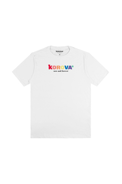 CAMISETA KOROVA RAINBOW BRANCA