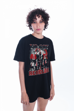 CAMISETA KOROVA REBELDE RBD 90s PRETA