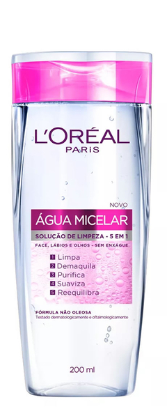 ÁGUA MICELAR SOLUÇÃO DE LIMPEZA FACIAL 5 EM 1