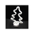 Lampara Led Arbol de Navidad Luz Verde de Mesa - 26cm - Wabitrends