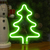 Lámpara LED Colgante Árbol de Navidad Verde - 26 cm