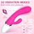 Vibrador Doble Estimulador Liso de 20 cm para Sensaciones Intensas - comprar online