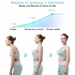 Corrector De Postura Inteligente Faja Con Sensor Y Vibración