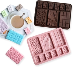 Molde Silicona Chocolate Tableta Craquelada - tienda online